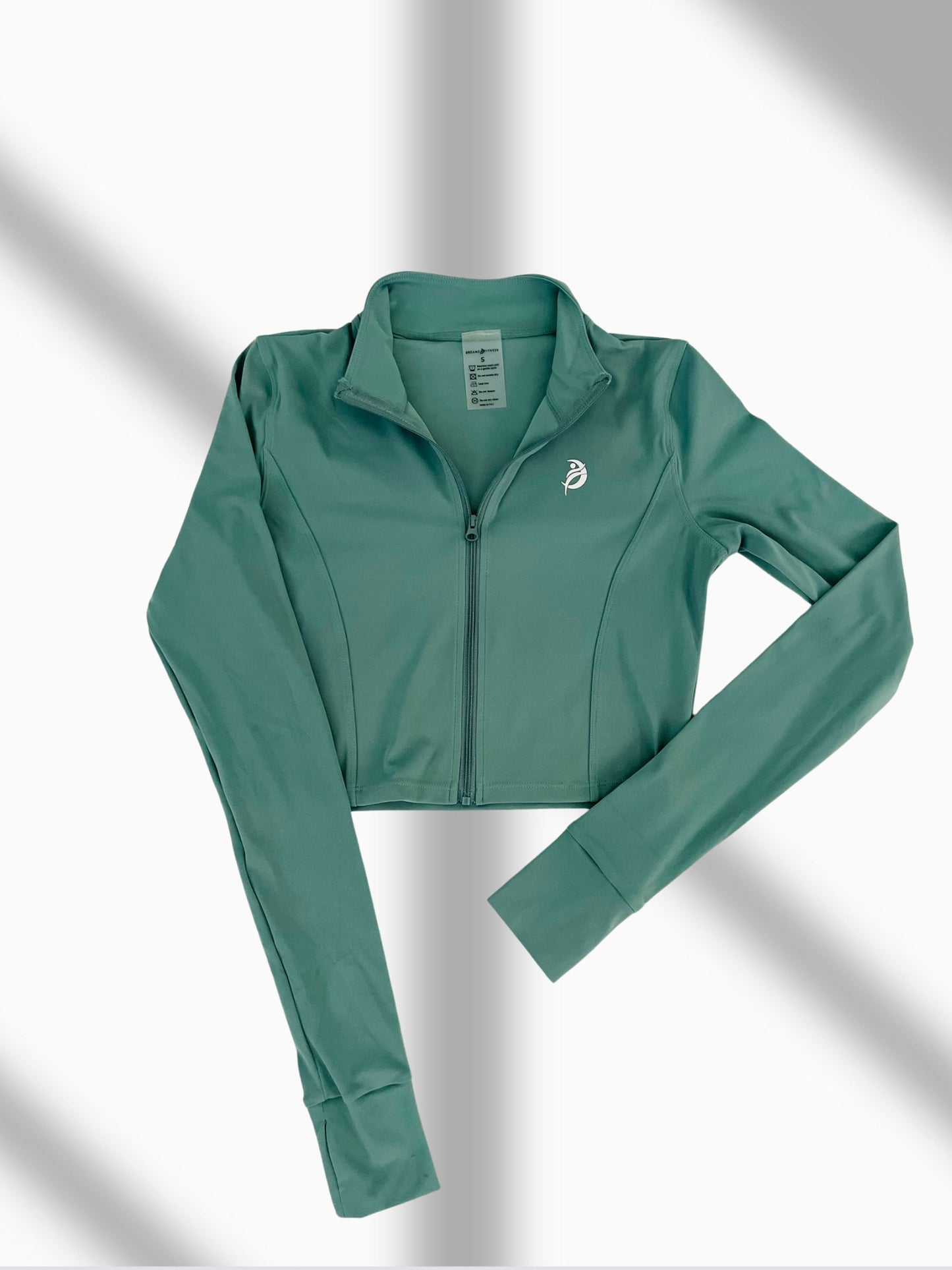 Mineral Green Crop Jacket