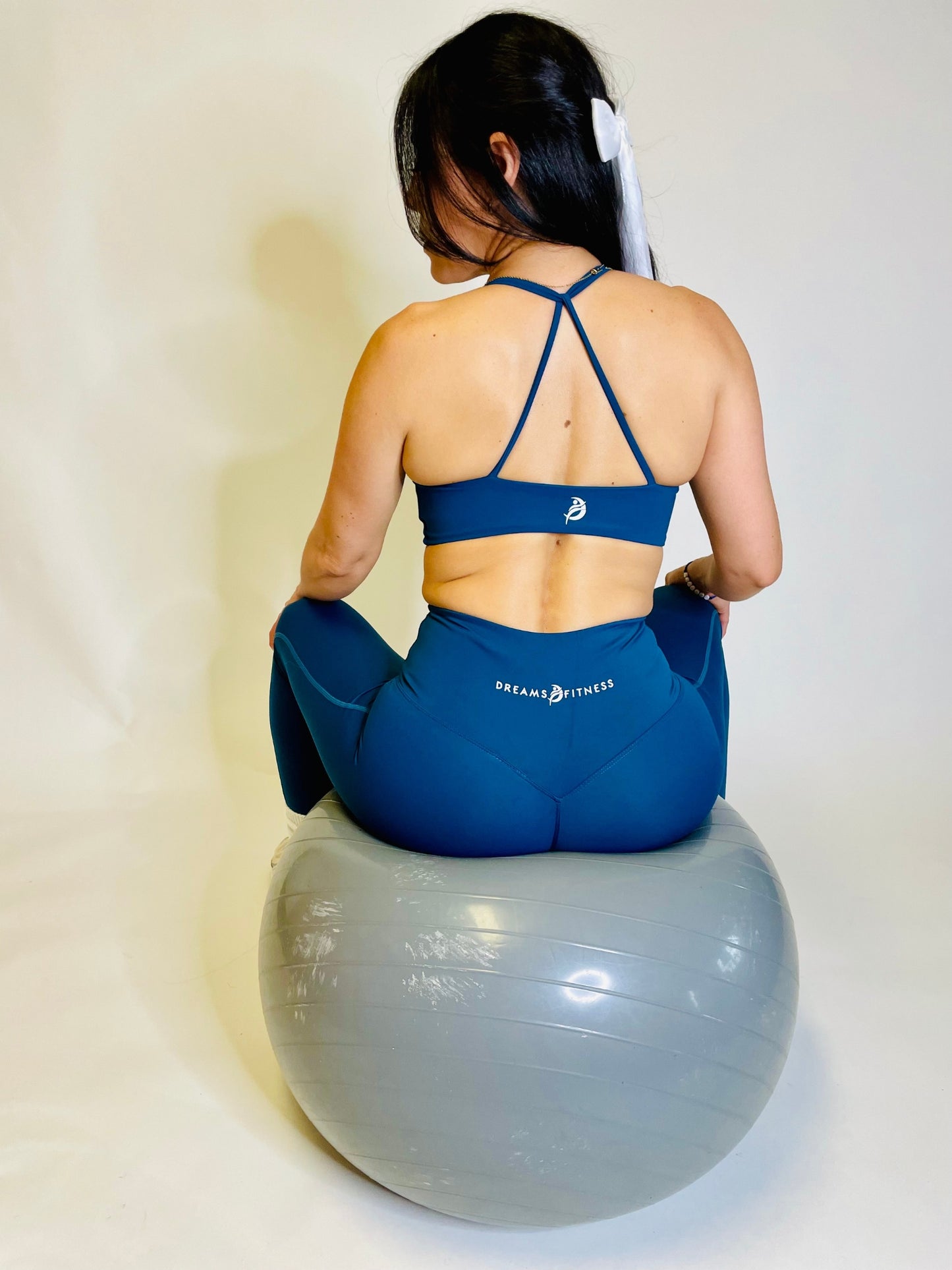 Petrol Blue Twist Bra