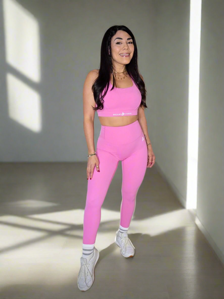 Bubble Gum Pink Sculpting Contour Legging