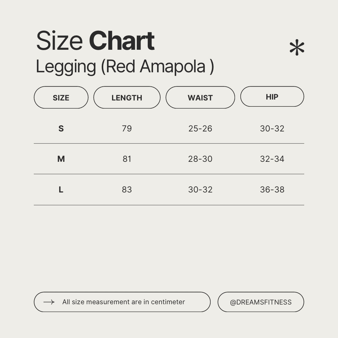 [𝑳𝒊𝒇𝒕𝒊𝒏𝒈] Red Amapola Leggings